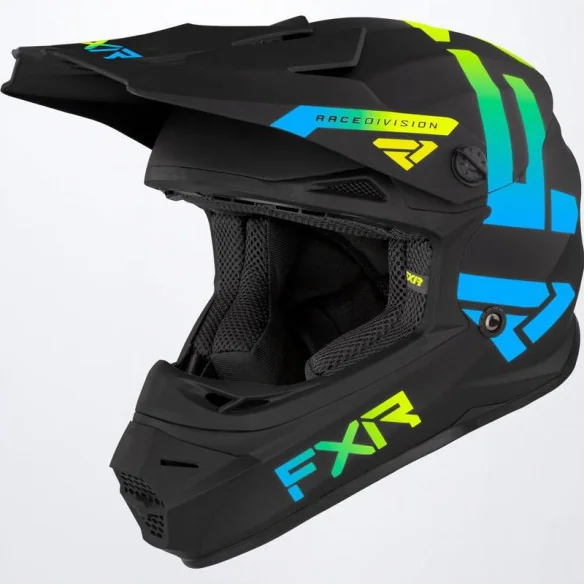 Casca Moto Enduro Copii Legion Black Blue Hi Vis