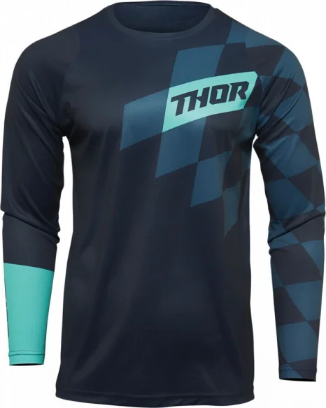 Tricou Enduro Sector Birdrock Midnight Blue Mint