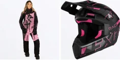Combo FXR Combinezon Women CX Lite FXR Casca Clutch Evo