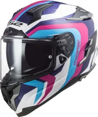 Casca Moto Full-Face Dama FF327 Challenger Galactic Alb Roz