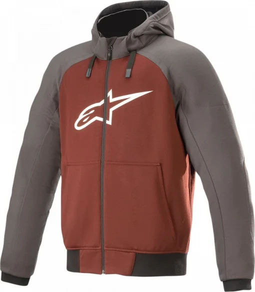 Hanorac Geaca Moto Chrome Grey Orange