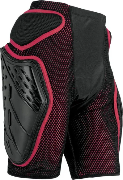 Pantaloni Protectie Bionic Freeride Short Black Red