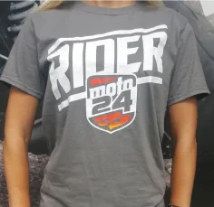 Tricou Personalizat Rider Moto24 Gri