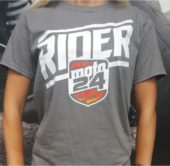 Tricou Personalizat Rider Moto24 Gri