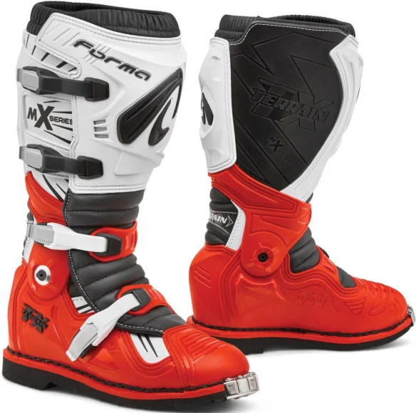 Cizme Moto MX Terrain TX Red White