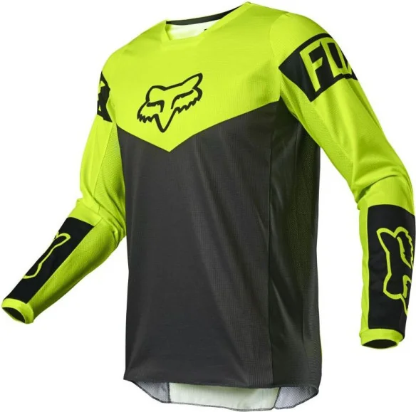 Tricou Enduro 180 Revn Negru Galben Fluo