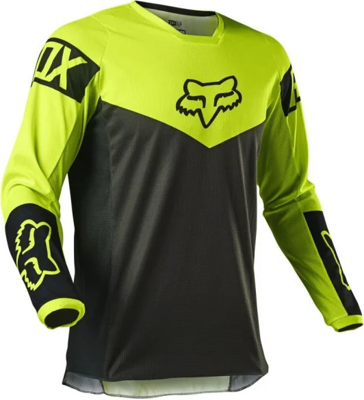 Tricou Enduro 180 Revn Negru Galben Fluo