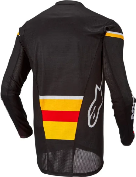 Tricou Enduro Techstar Quadro Black Yellow