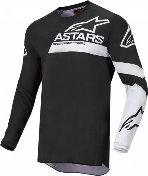 Tricou Enduro Copii Racer Chaser Blk Wht 2022