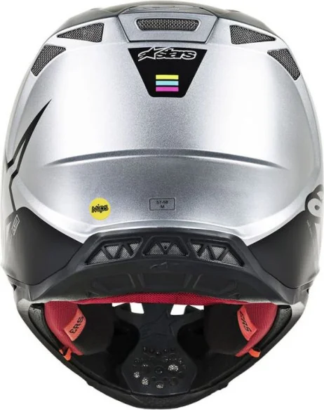 Casca Moto Enduro Supertech M8 Contact Silver Black S9