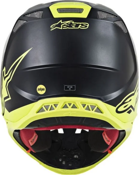 Casca Moto Enduro Supertech M8 Radium Black Matt Yellow S9