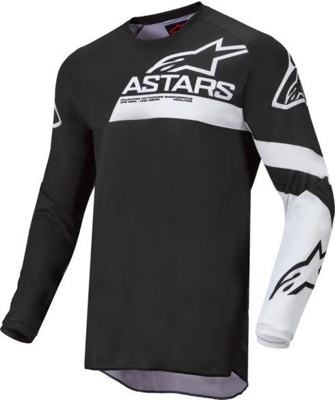Tricou Enduro Fluid Chaser Blk Wht 2022