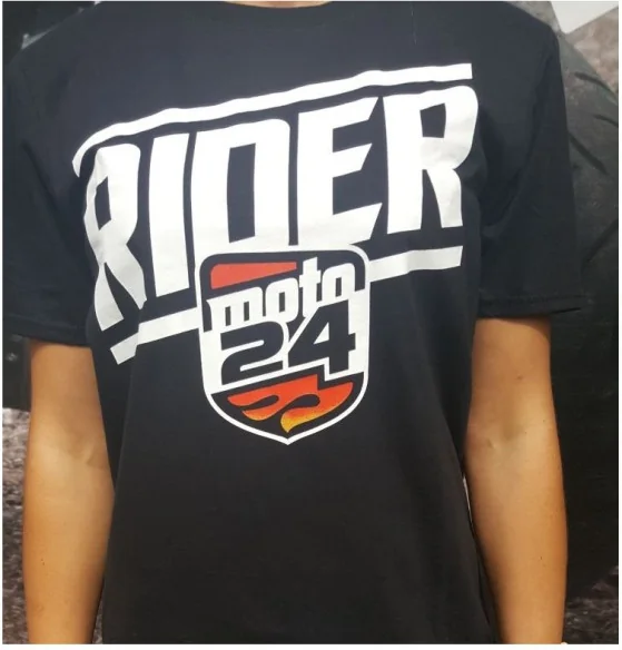 Tricou Personalizat Rider Moto24 Black
