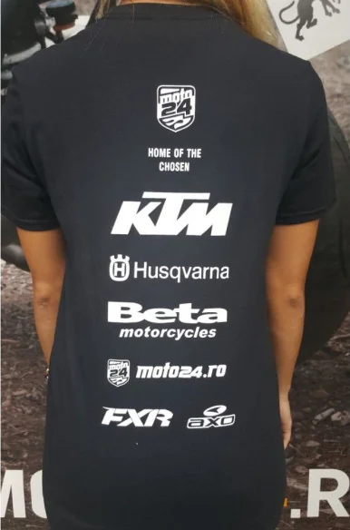 Tricou Personalizat Rider Moto24 Black