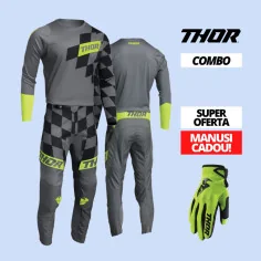 Combo Tricou Pantaloni Copii Sector Birdrock Grey Acid Manusi Sector Acid