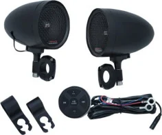 Boxe Audio Negre Ghidon Moto Road Thunder Pods Bluetooth Audio Controller by MTX