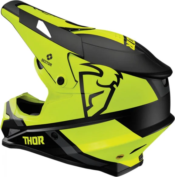 Casca MX Sector Split MIPS Negru Galben Fluorescent 2020