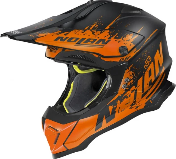 Casca Offroad N 53 Savannah Negru Portocaliu 2020