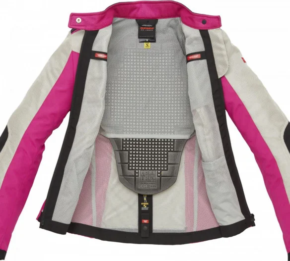 Geaca Moto Textila DamaSolar Net Black Fuchsia 2020