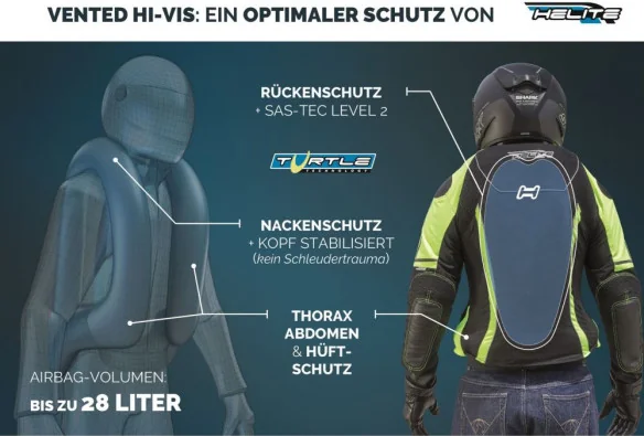 Geaca cu Airbag Moto Vented Turtle