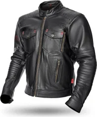 Geaca Moto Piele BOSTON CE Black 2021