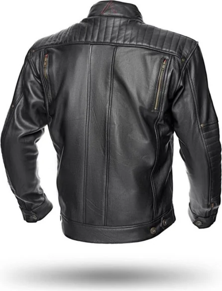 Geaca Moto Piele BOSTON CE Black 2021
