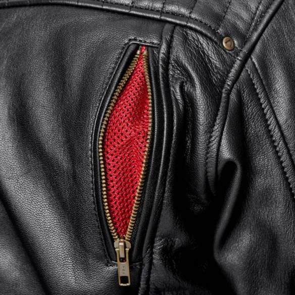 Geaca Moto Piele BOSTON CE Black 2021