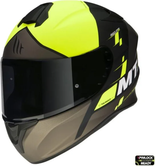 Casca Moto Integrala Targo Rigel A3 Yellow Fluor Matt 2021