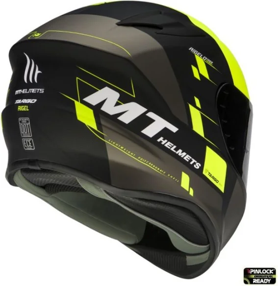 Casca Moto Integrala Targo Rigel A3 Yellow Fluor Matt 2021