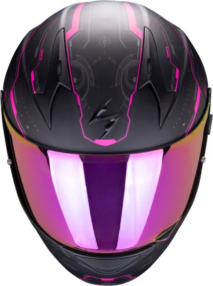 Casca Moto Full-Face Exo 390 Beat Matt Black Pink