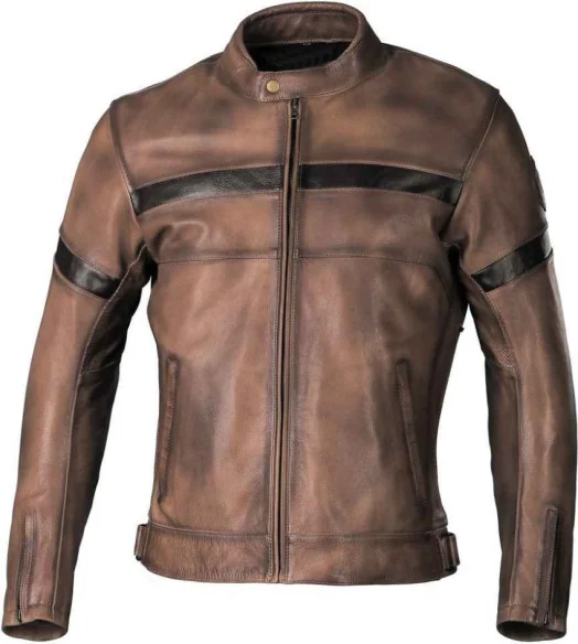 Geaca Moto Piele R-Tro Brown 2021
