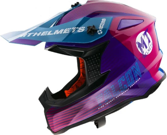 Casca Moto MX Falcon System B8 Gloss Pink 2021