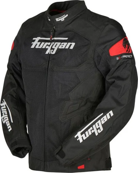 Geaca Moto Textila Atom Vented Negru Rosu 2020