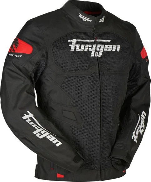 Geaca Moto Textila Atom Vented Negru Rosu 2020