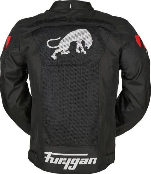 Geaca Moto Textila Atom Vented Negru Rosu 2020