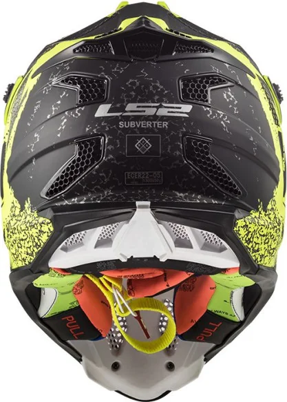 Casca Moto MX MX470 Subverter Claw Negru Galben Mat 2021