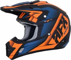 Casca Moto MX FX-17 Force Offroad Matte Black Orange Blue 2021
