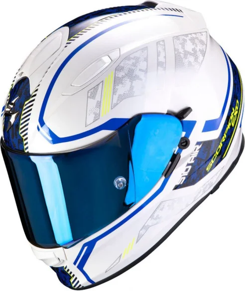 Casca Moto Full-Face 510 AIR OCCULTA Alb Perlat Albastru 2020