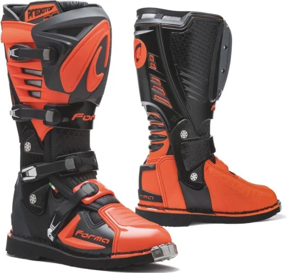 Cizme Moto MX Predator 2.0 Black Anthracite Orange