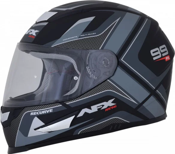 Casca Moto Full-Face FX-99 Recurve Street Matte Black Gray 2021