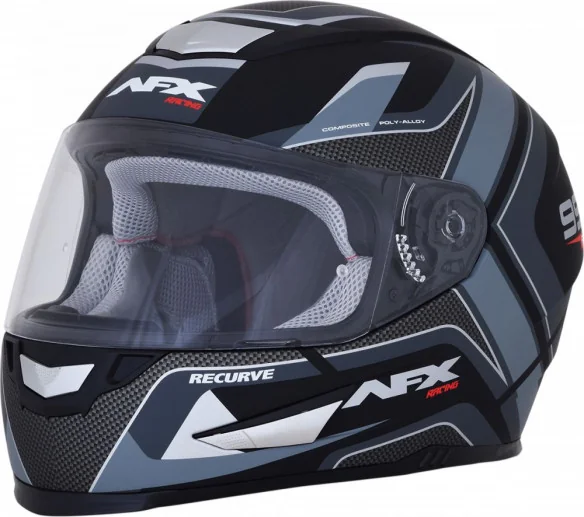 Casca Moto Full-Face FX-99 Recurve Street Matte Black Gray 2021
