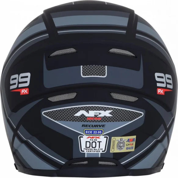 Casca Moto Full-Face FX-99 Recurve Street Matte Black Gray 2021