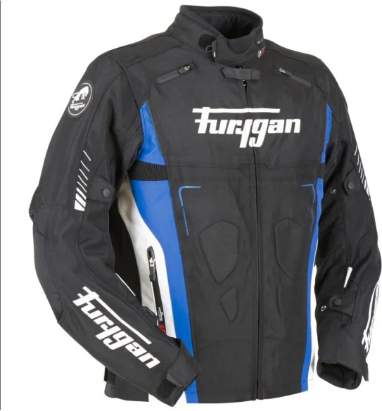 LICHIDARE STOC Geaca Moto Textila Imepermeabila Vortex Black White Blue 2019