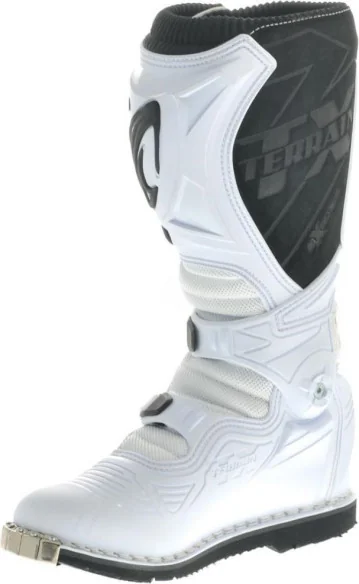 Cizme Moto Terrain TX White Black 2019