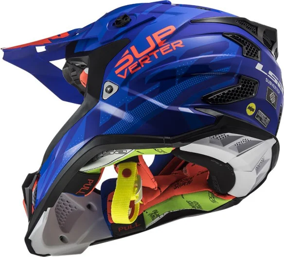 Casca Moto MX MX470 Subverter Troop Albastru Portocaliu 2021