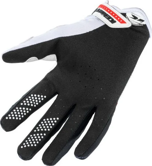 Manusi Moto MX Brave Black White Red 2021