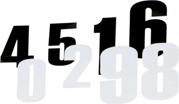 Race Number 8 Black