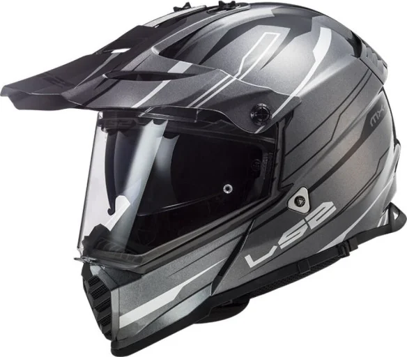 Casca ATV Pioneer Evo Knight MX436 Alb Titanium 2021