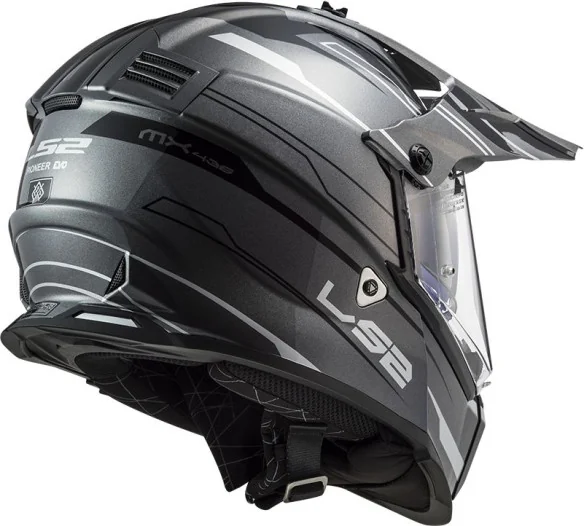 Casca ATV Pioneer Evo Knight MX436 Alb Titanium 2021