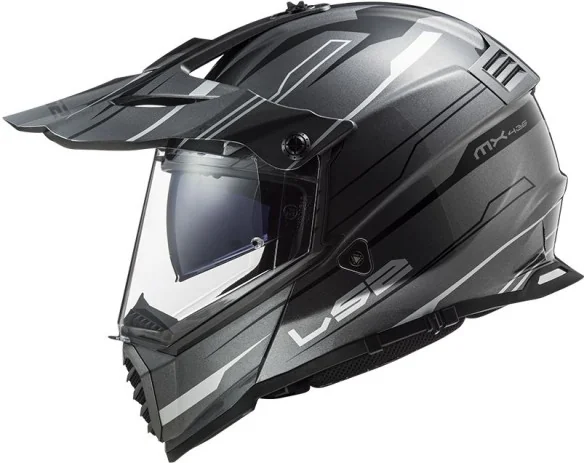 Casca ATV Pioneer Evo Knight MX436 Alb Titanium 2021